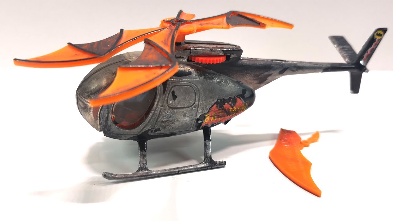 Корги ремонт Batcopter №925. Ультразвуковая сварка пропеллера. Литая модель игрушки.