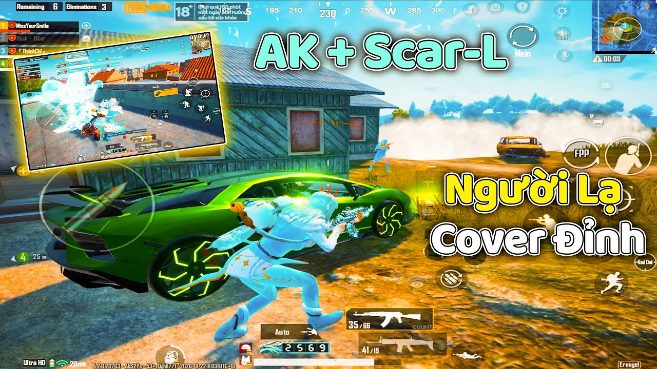 PUBG Mobile | TRÀ TRỘN RANK TỐI THƯỢNG VỚI AK & SCAR – NGƯỜI LẠ COVER QUÁ ĐỈNH KHIẾN TEAM LẬT KÈO!