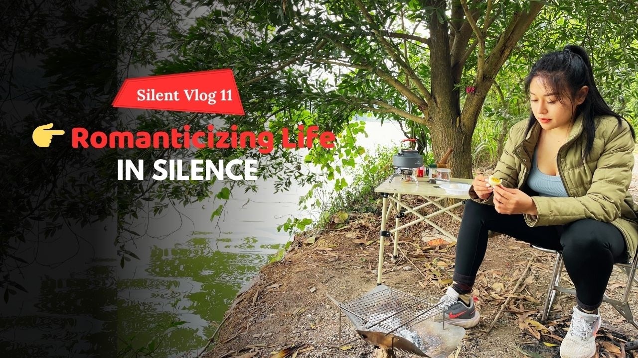 Silent Vlog | Coffee & Grilling by a Shimmering Lake — A Slow Living Vlog Romanticizing Life