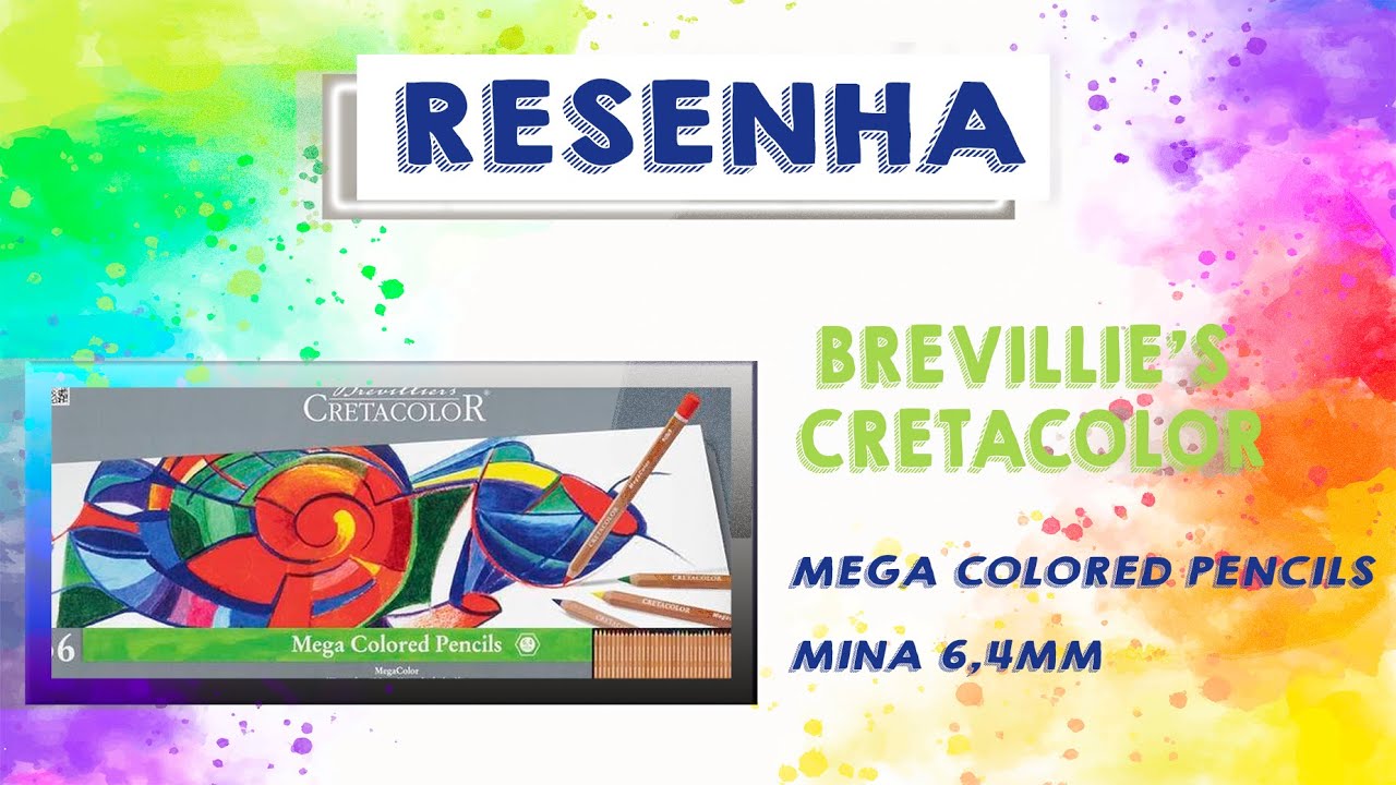 Resenha - Lápis da Brevillier's Cretacolor, Mega Colored Pencils