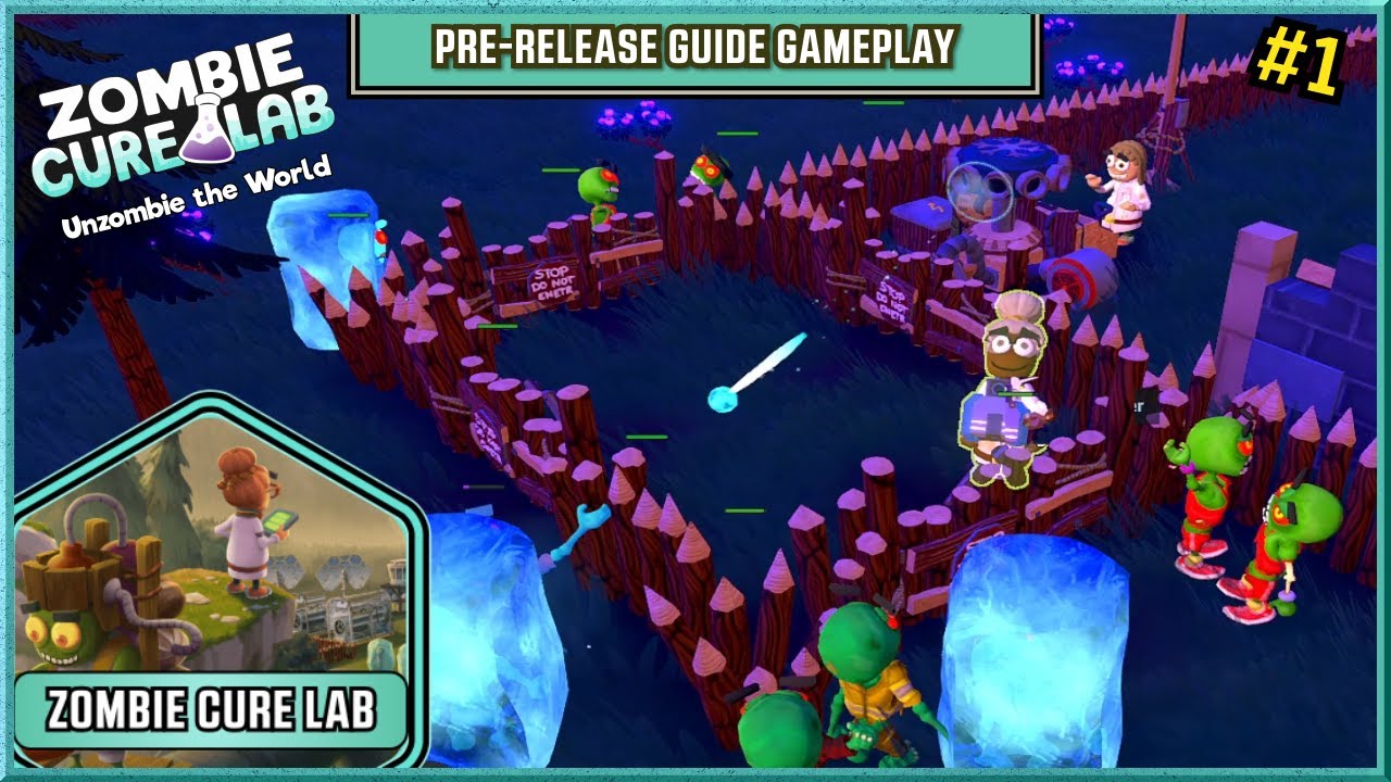Zombie Cure Lab - Pre-Release Guide Gameplay #1 - Unzombie the World
