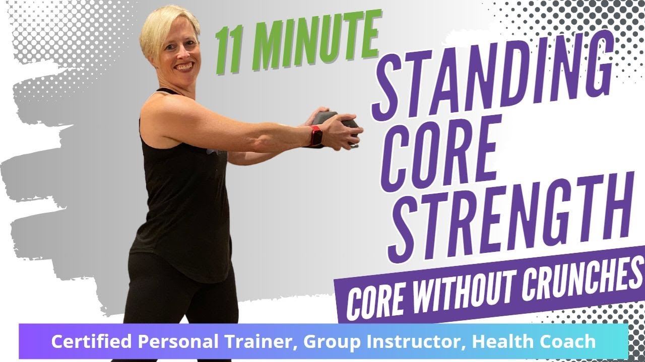 NO FLOORWORK! NO CRUNCHES!! Standing Core Strength Workout. Follow Along!