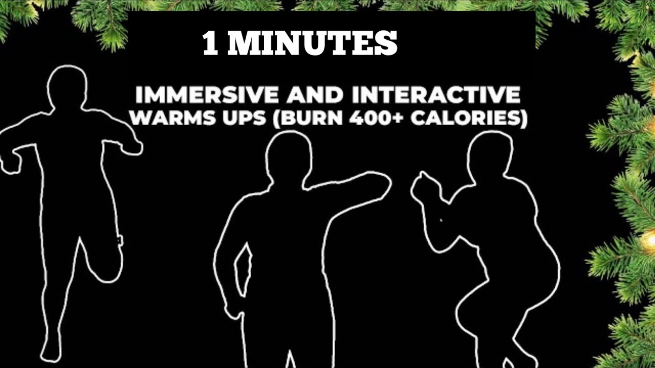 1 Minutes Full body Immersive Interactive Warm Up For all Ages