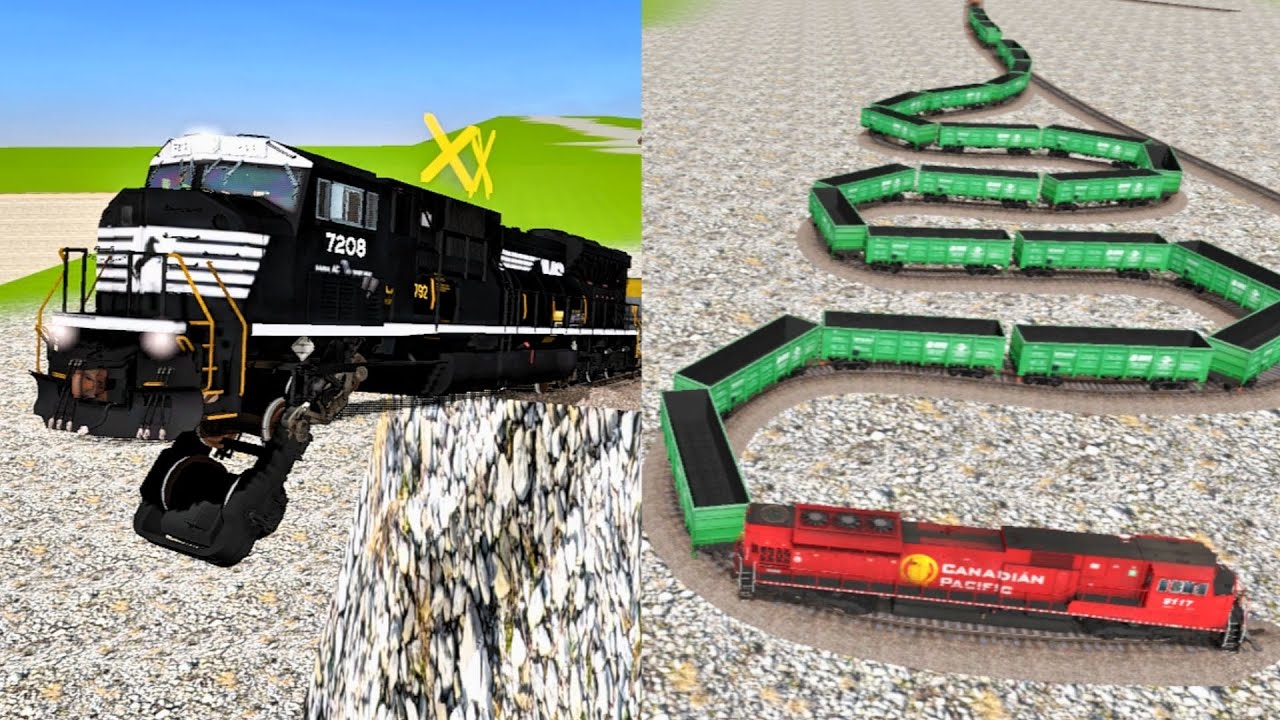 Extreme Train Simulator Challenges | Tantangan Ekstrem Simulasi Kereta Api