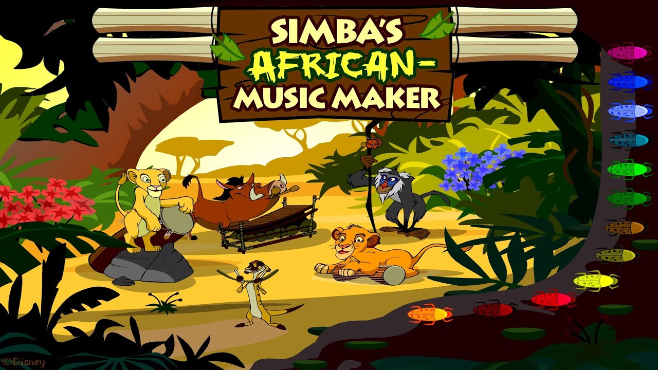 Simba's African Music Maker flash game