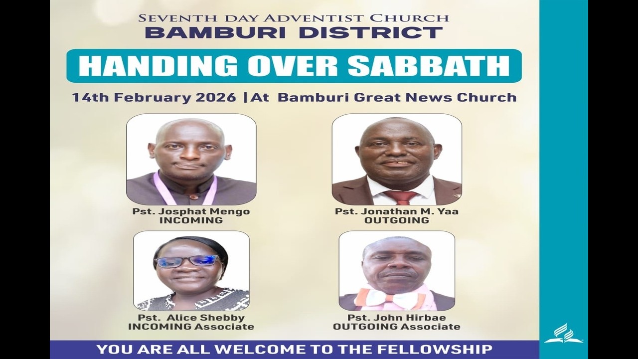 BAMBURI DISTRICT PASTORS HANDING & TAKING OVER  SABBATH ||14TH FEB 2026