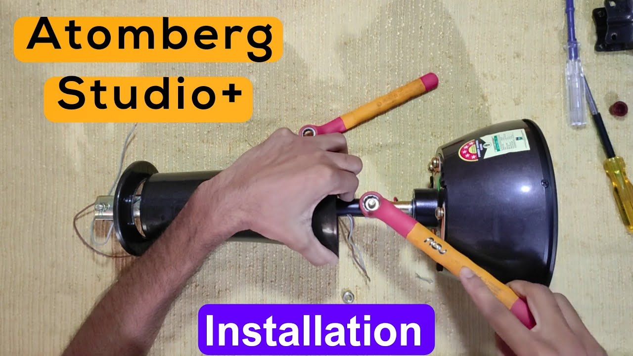 How to Install Atomberg Studio+ BLDC Fan | Atomberg Studio Plus Ceiling Fan Kaise Lagaye