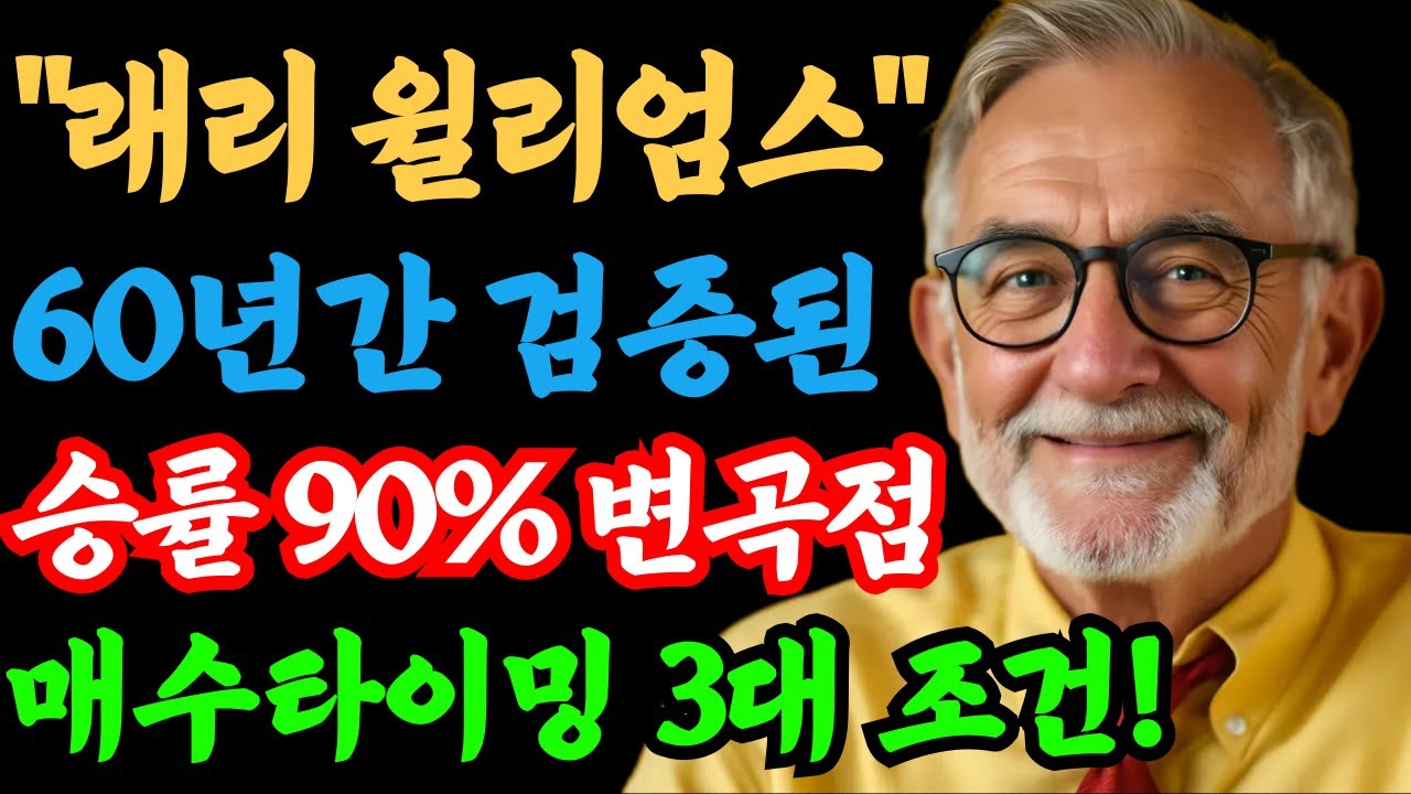 60년간 먹힌 래리 윌리엄스 매매법! 세계 트레이딩 월드컵 우승자들의 매수 타이밍 | 가치투자 | 주식강의 | 주식 오디오북 | 장기투자 | 매수타이밍 | 매매전략 | 변곡점