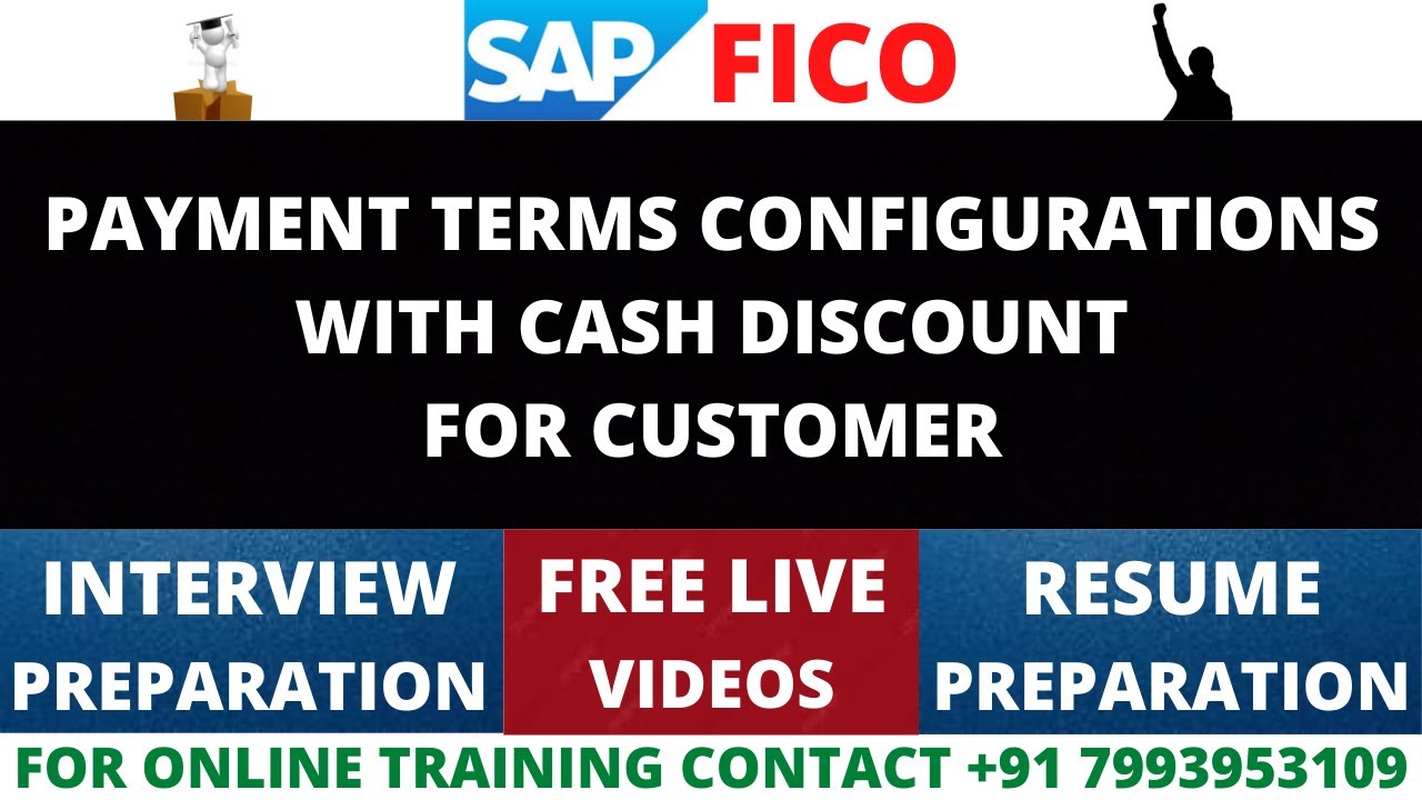 CASH DISCOUNT INVOICE POSTING AND CLEARING FOR CUSTOMER CLASS 19 - SAP FICO ONLINE TRAINING