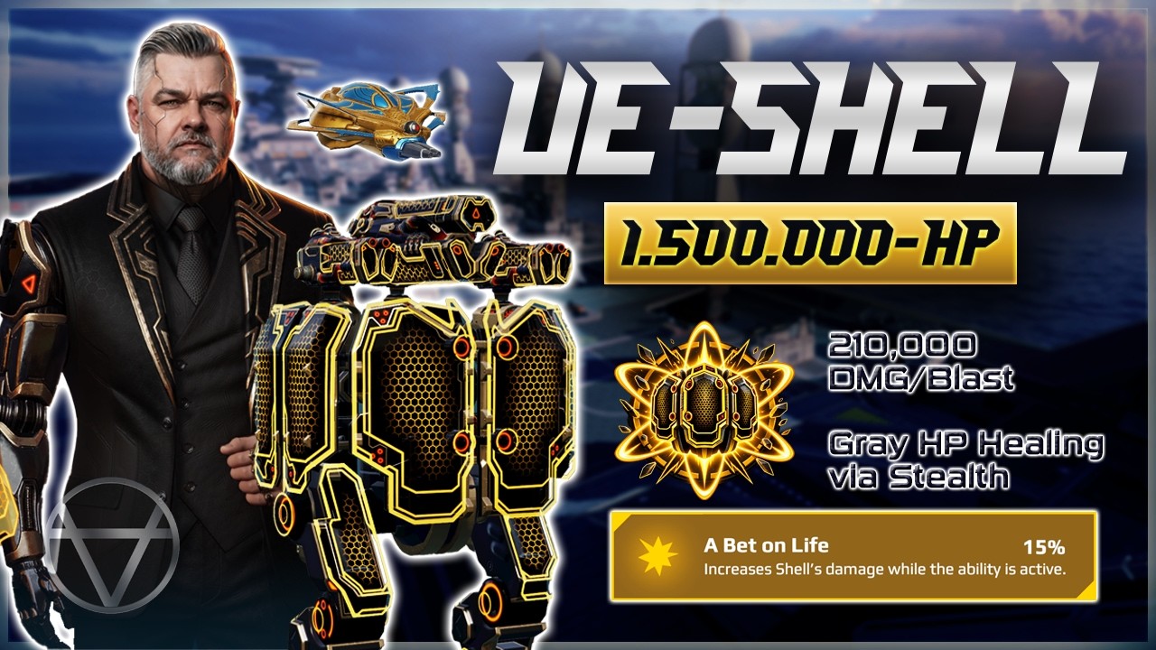 1,500,000 HP Ultimate SHELL w/ Andor Miharr Pilot | War Robots Gameplay