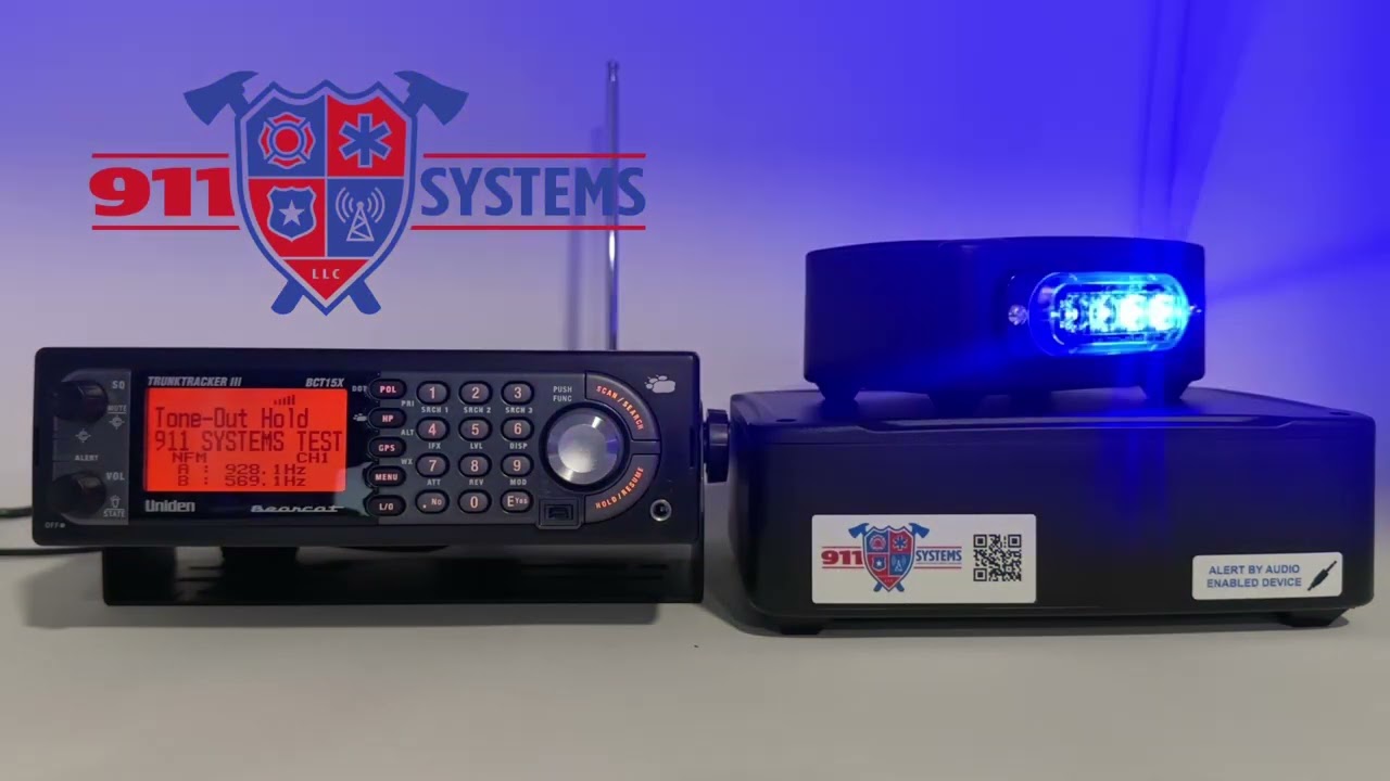 Station Alert 5 Controller Activating Using a Uniden Scanner - Firehouse Alert System