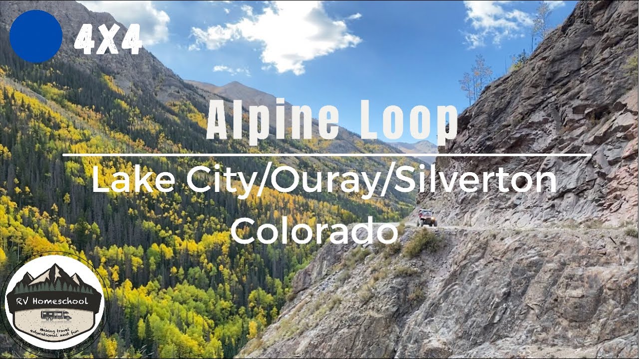 Маршрут Alpine Loop 4x4 — Лейк-Сити, Орей, Сильвертон, Колорадо — джип средней сложности, знак от...