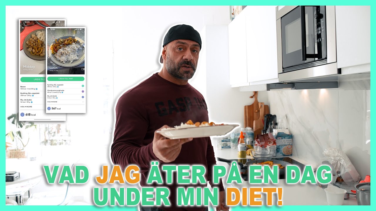 VAD JAG ÄTER PÅ EN DIET DAG| 2894 kalorier