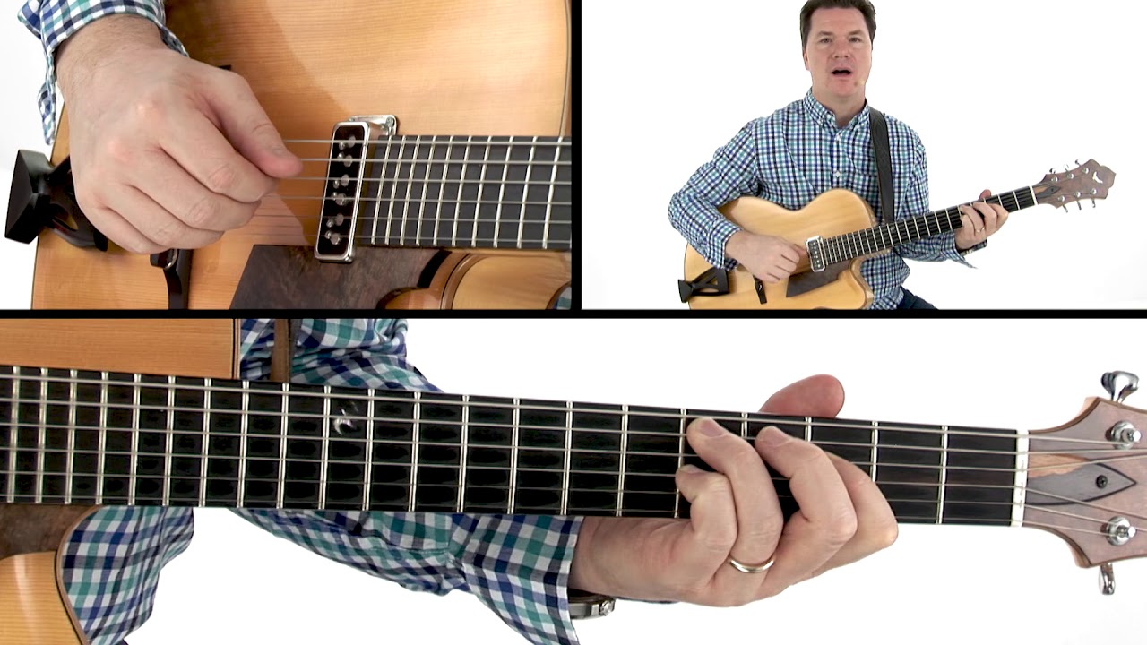Fingerstyle Jazz Guitar Lesson - Walking Bass & Chords - Sean McGowan
