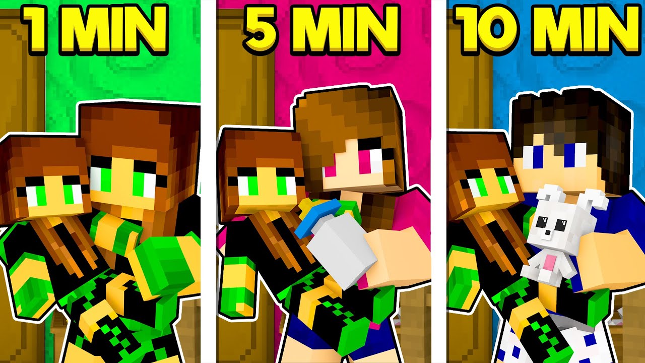 A CADA MINUTO UM YOUTUBER ADOTA A BEBÊ MULTI NO MINECRAFT