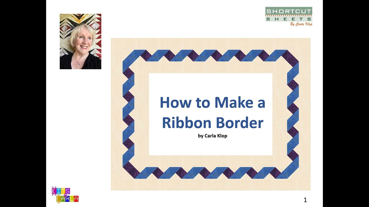 How to make a ribbon border