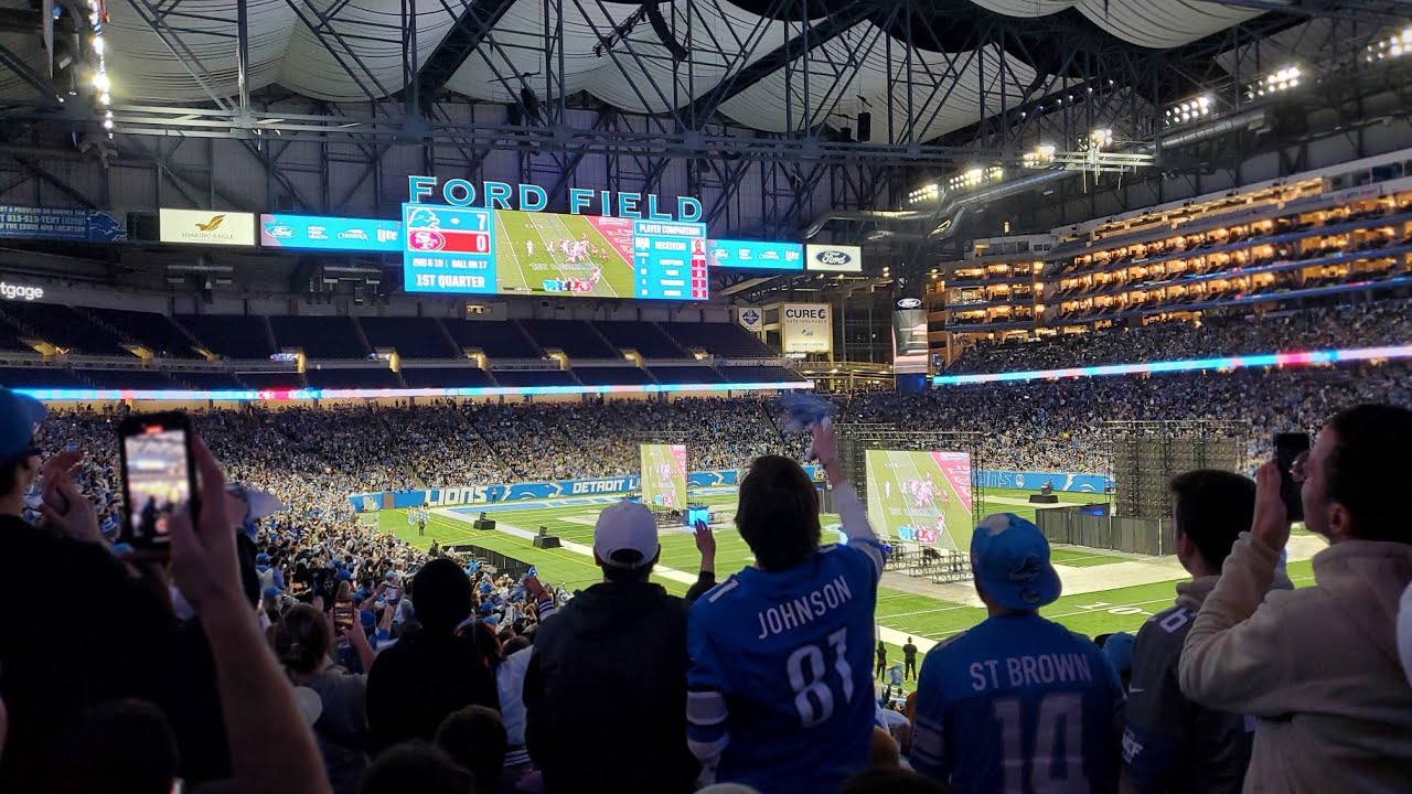 Detroit Lions Watch Party NFC Championships Ford Field Jan 28 2024 Detroit vs San Francisco 49ers