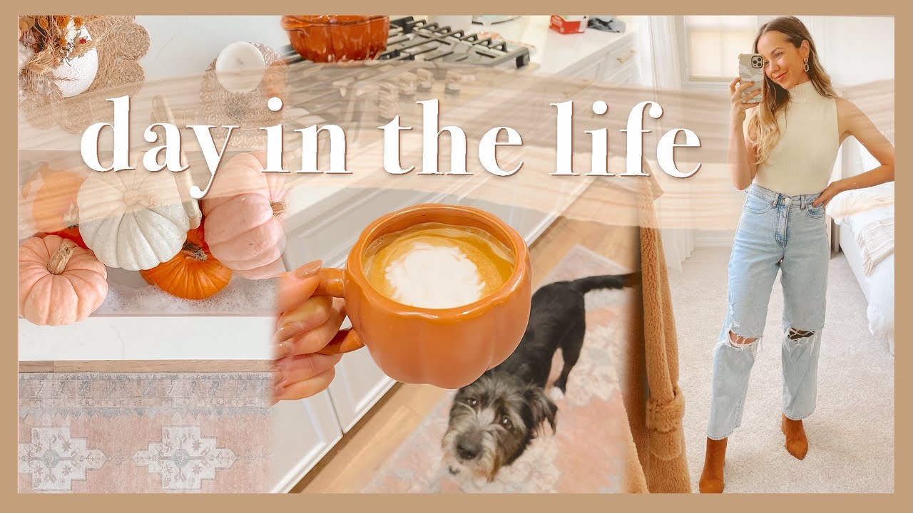 FALL DAYS IN THE LIFE | pumpkin patch, autumn haul, roasting pumpkin seeds, & decorating the porch!