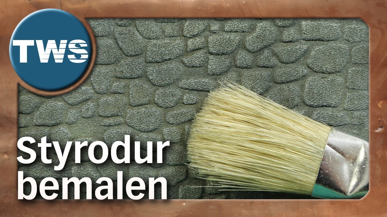 Tutorial: Styrodur grundieren & bemalen / how to paint styrofoam / Hartschaum / XPS foam (TWS)