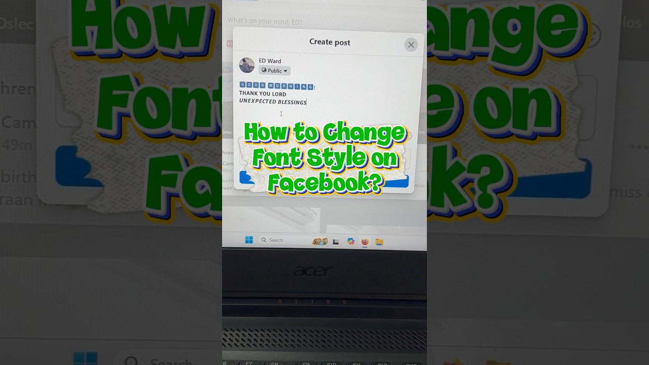 How to Change Font Style on Facebook | Fancy Text Trick (2025) #FacebookTricks#FontStyle #viral