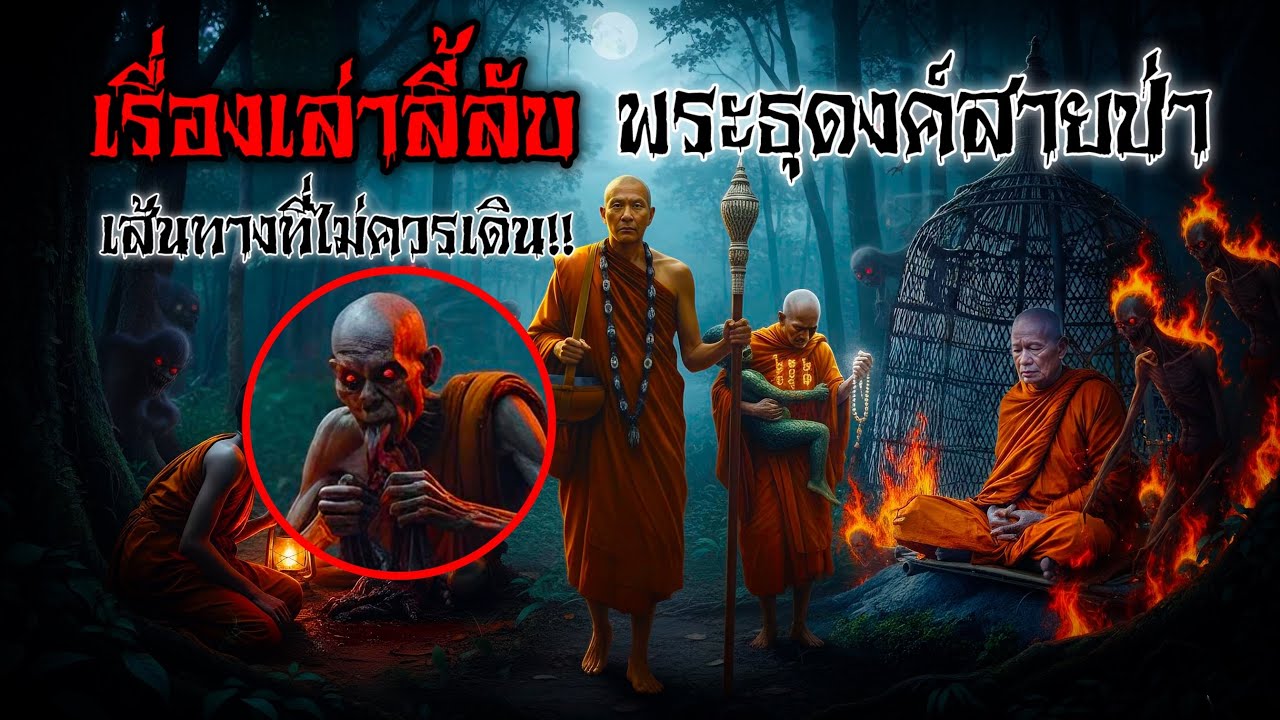 เรื่องเล่า พระธุดงค์สายป่า กับตำนานลี้ลับ | เรื่องเล่าเขย่าปอด