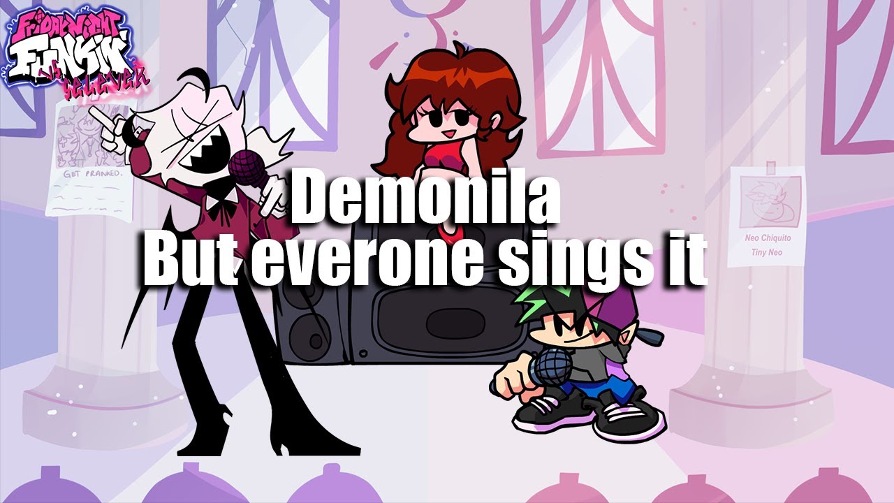 Demonila But everyone sings it (BETADCIU) - Friday Night Funkin'
