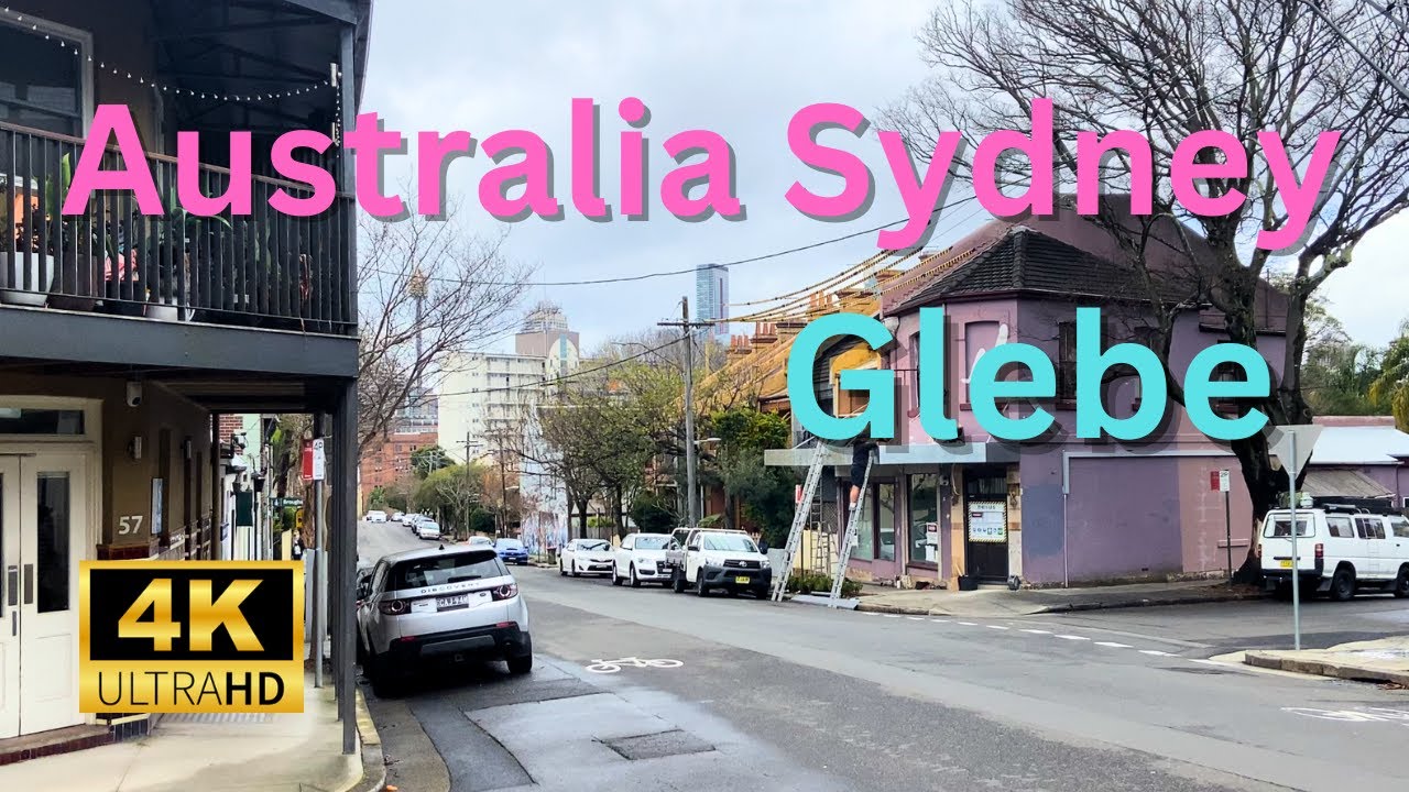 【4K Walk】Walking in the Glebe in Sydney Australia 2023