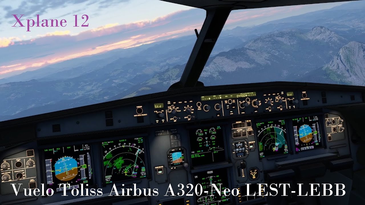 Xplane 12: Vuelo Toliss A320-Neo LEST-LEBB