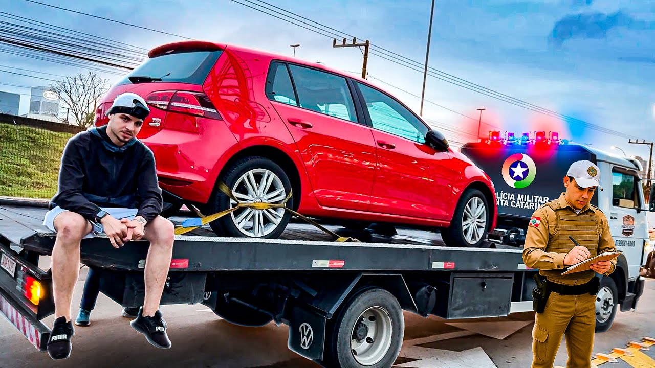 A POLÍCIA PRENDEU MEU CARRO NOVO… FOI PRO PÁTIO!😭
