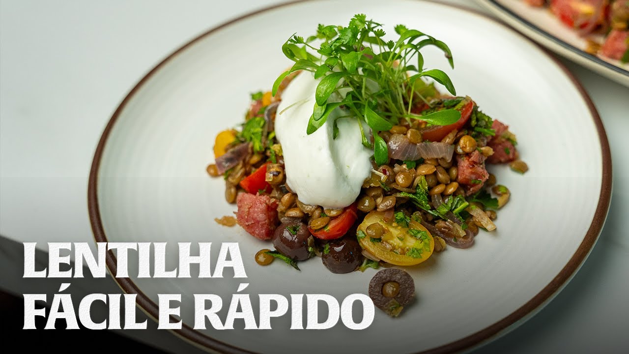 RECEITA COM LENTILHA INDISPENSÁVEL!