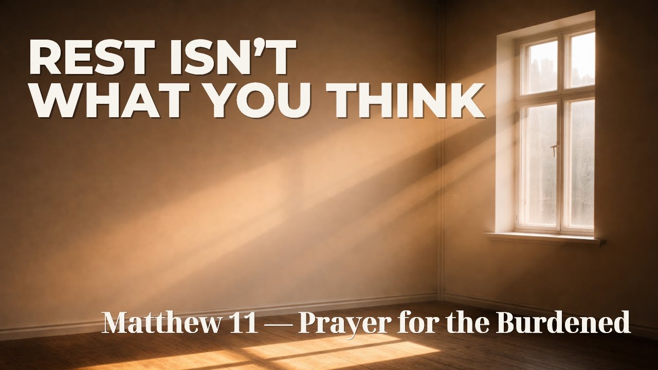 What If Rest Isn’t Something You DO? | 5-Min Bible Meditation (Matthew 11:28–30)