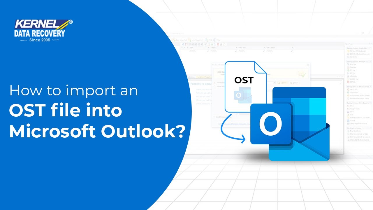 Как импортировать OST-файл в Microsoft Outlook?
