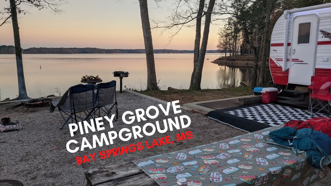 RV Camping at Piney Grove Campground, Bay Springs Lake Mississippi (drive thru)