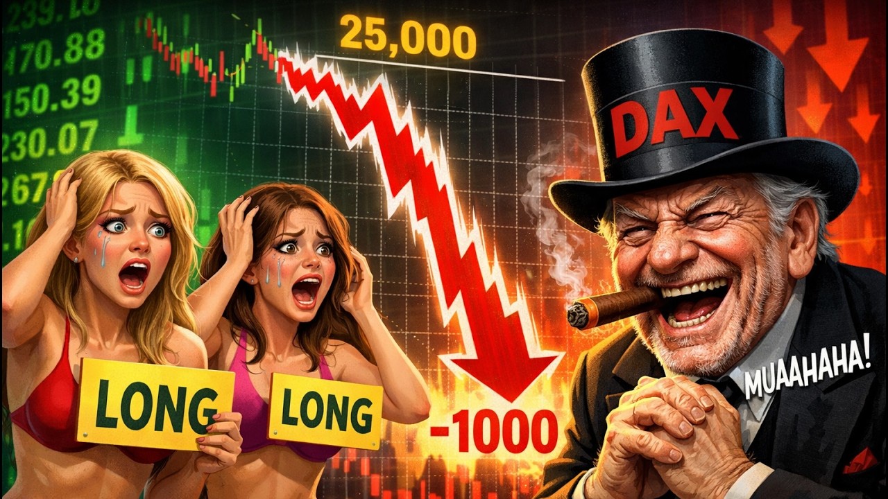 DAX zanurkował, cel zrealizowany (PIRAMIDOWANIE SHORT zakończone)