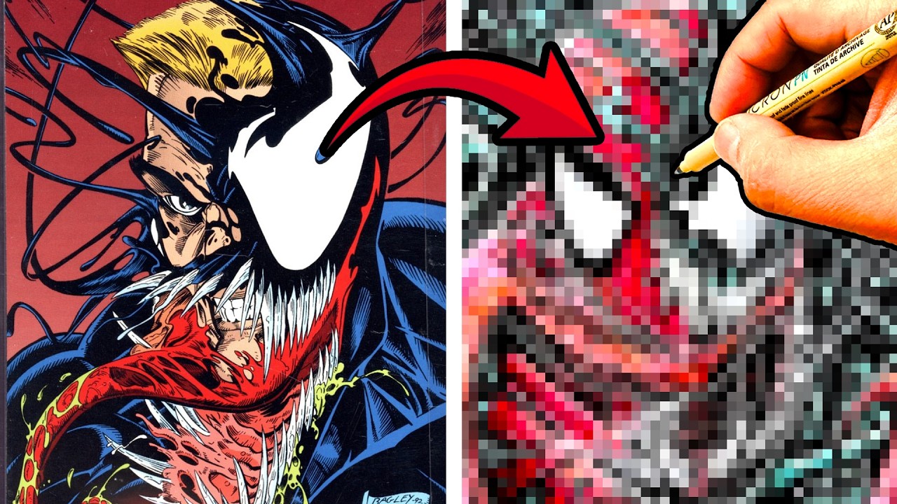 Художник Marvel перерисовывает знаменитые обложки комиксов! Venom Lethal Protector #1