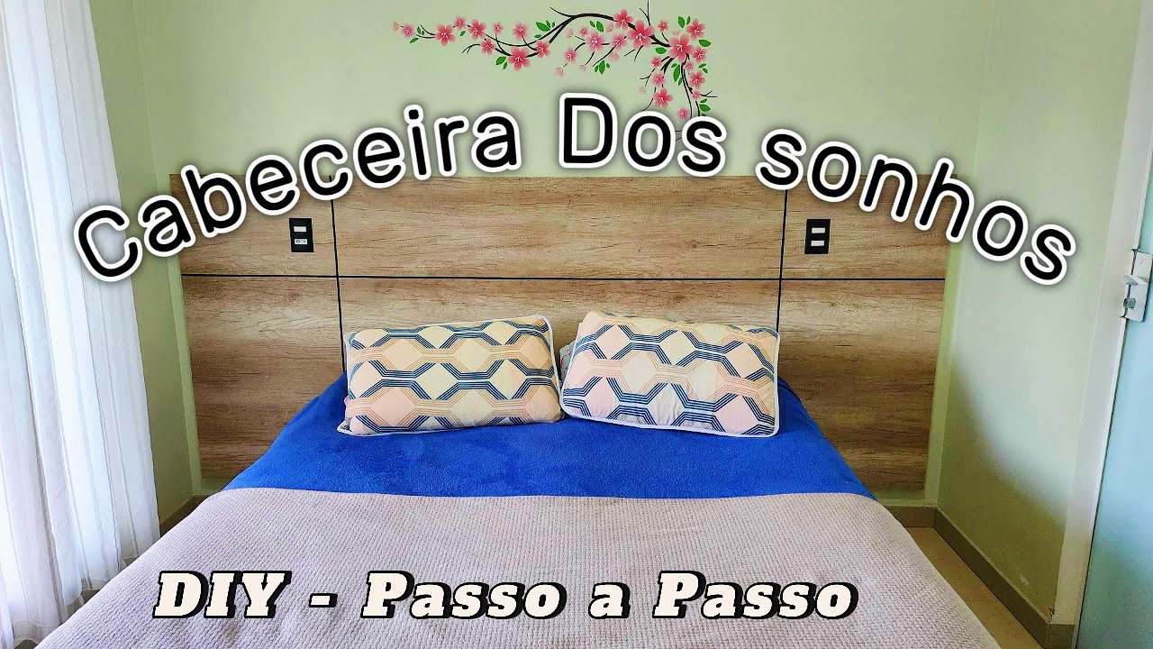 Cabeceira de Cama de Casal feita em casa - DIY Passo a Passo
