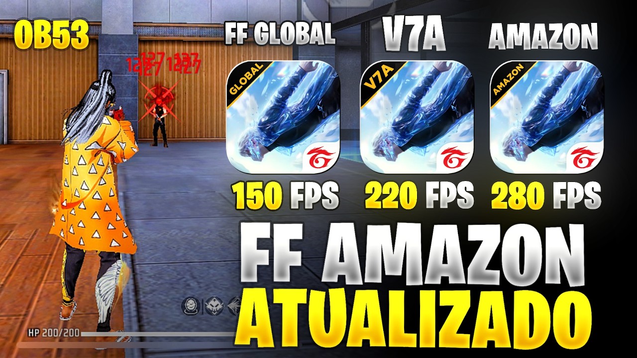 FF AMAZON LAN&Ccedil;OU! 🔥 FREE FIRE V7A ATUALIZADO + V7A MAX + FF GLOBAL NA NOVA ATUALIZA&Ccedil;&Atilde;O! ✅ OB53