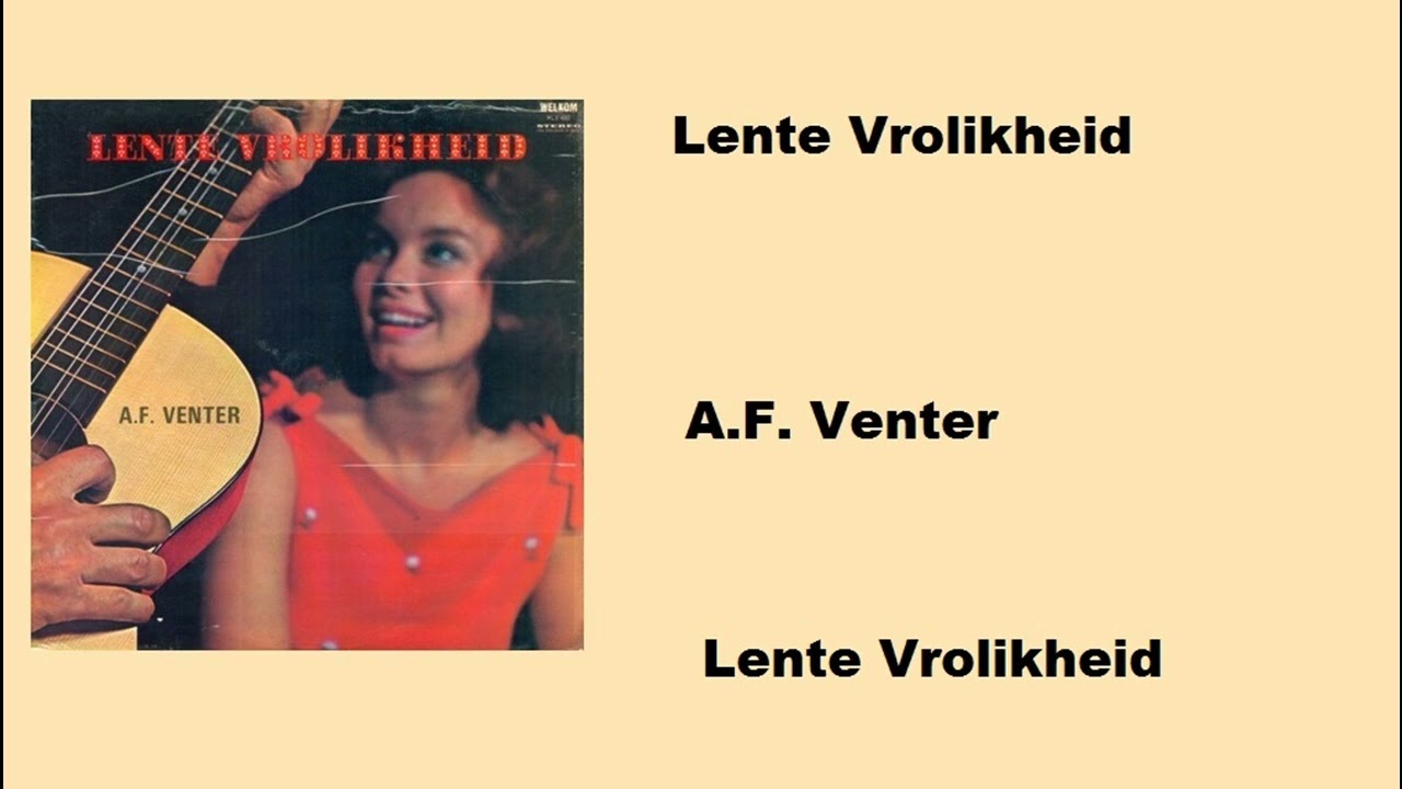A F  Venter - Lente Vrolikheid