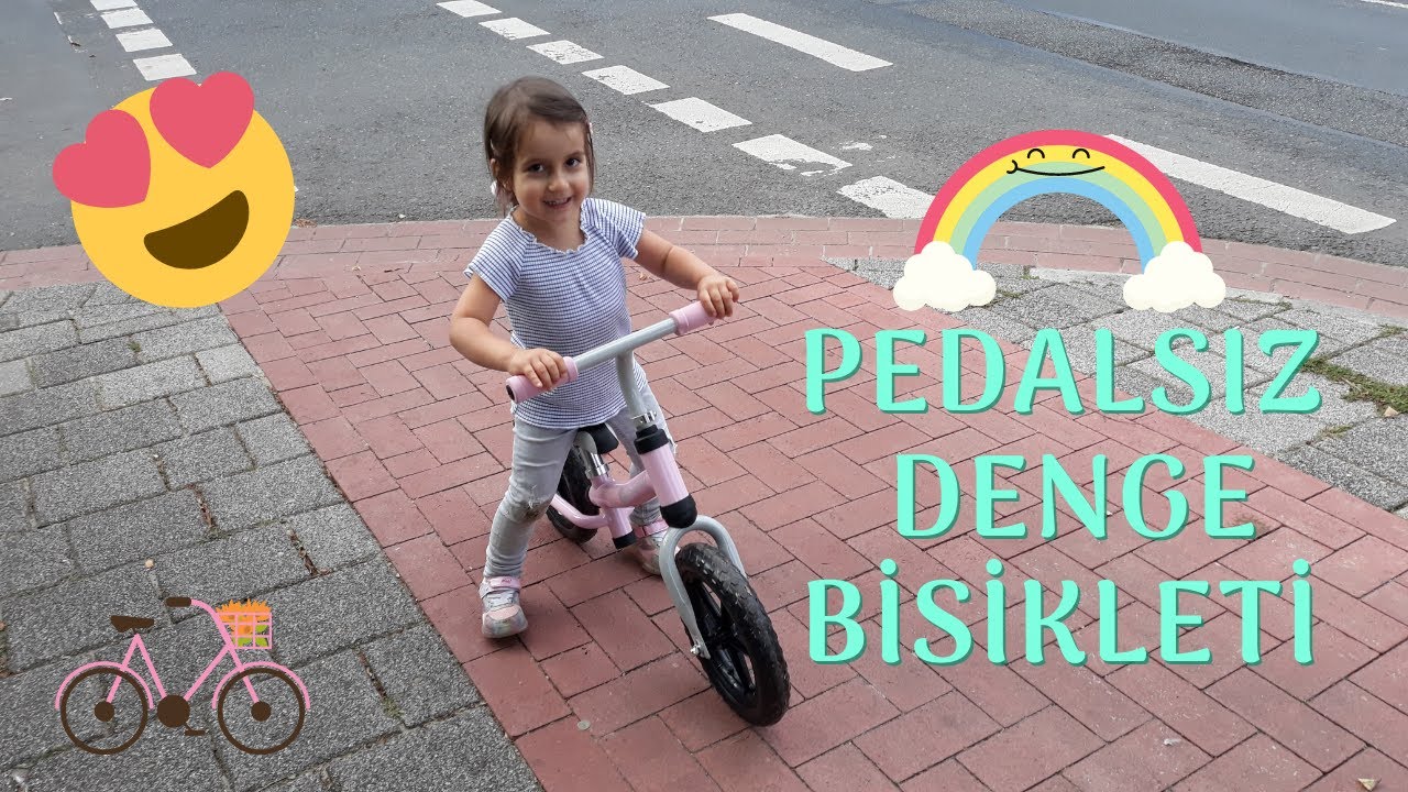 3 YAŞ ÇOCUK PEDALSIZ DENGE BİSİKLETİ KULLANIYOR / MELİSA'NIN İLK BİSİKLETİ / GÜNLÜK HAYAT