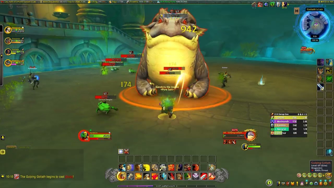 Live - Level 67-69 - Tanking Halls of Infusion