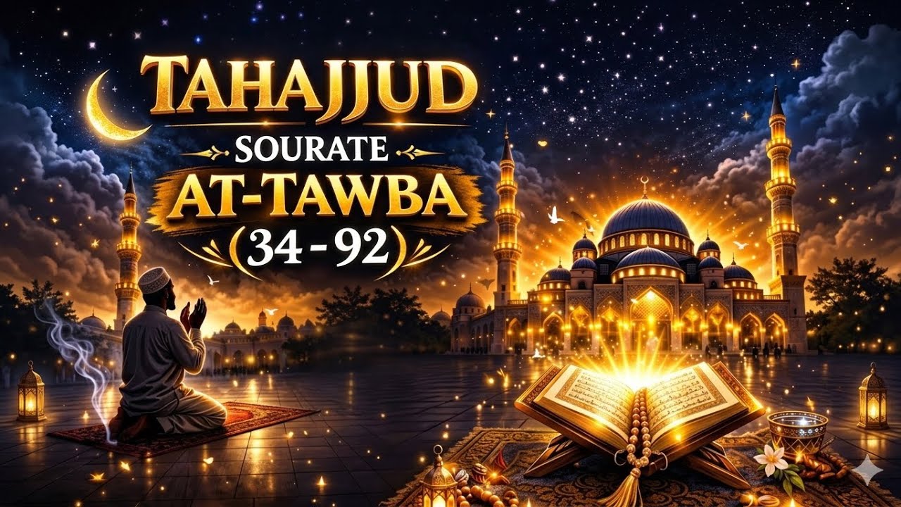 TAHAJJUD – VENDREDI 27 FÉVRIER 2026 | SOURATE AT-TAWBA (34–92)