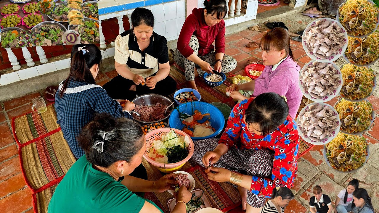 Đám giỗ miền tây đầu năm nhiều món ngon hấp dẫn.CTMT