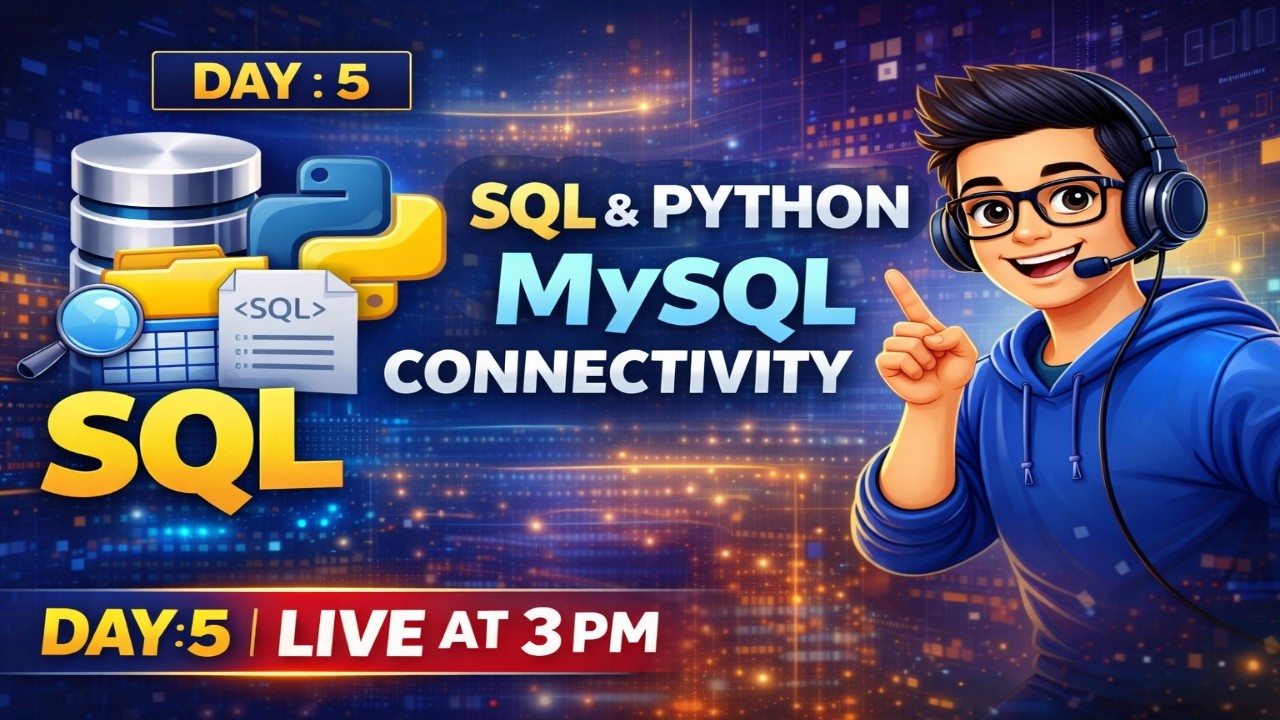 SQL & Python MySQL Connectivity (One Shot) | Day 5 | Class 12 Computer Science | Live at 3 PM