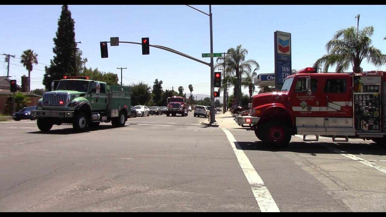 San Bernardino County State Hwy 18 Vegetation Fire Response
