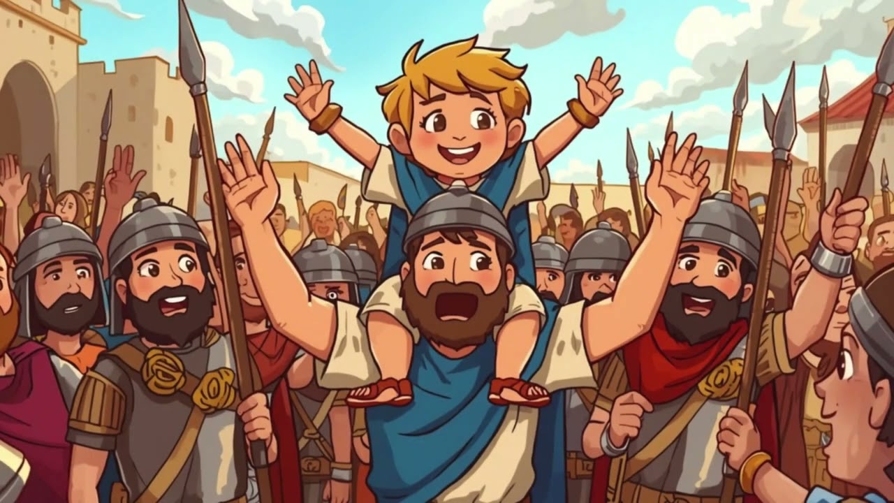 David and Goliath for Kids 🪨 A Powerful Story About Faith & Courage