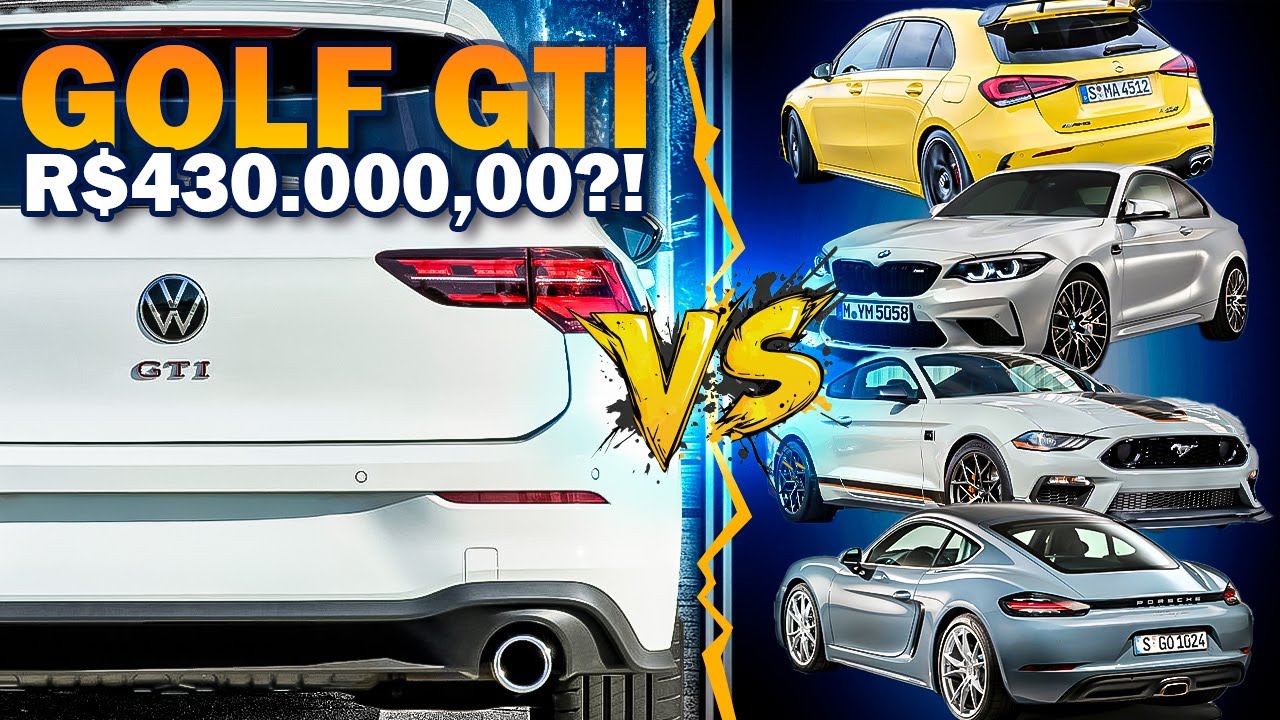 TOP 10 CARROS PELO PREÇO DO NOVO GOLF GTI!!🔥 A VOLKSWAGEN FICOU MALUCA??