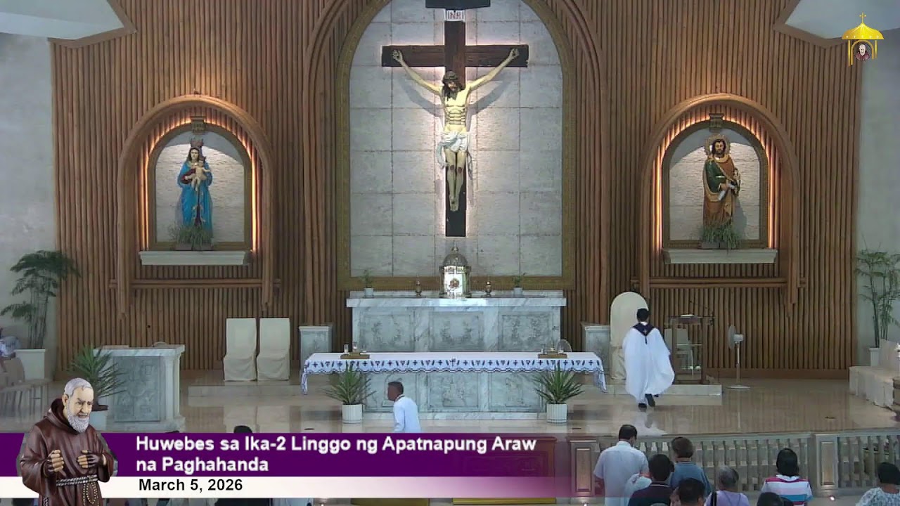 Mar 5, 2026 | 10 a.m. -  Huwebes sa Ika-2 Linggong Apatnapung Araw na Paghahanda