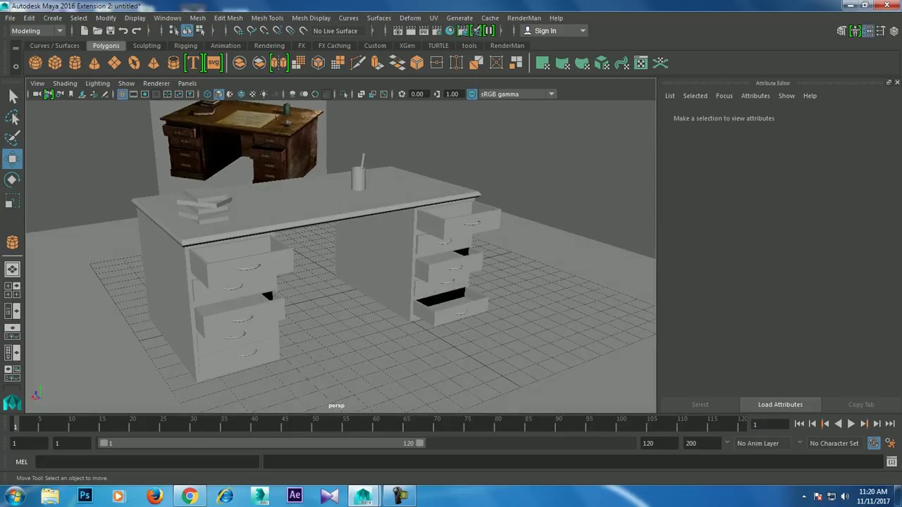 Tutorial on Modeling a table in Maya ( For Beginners)
