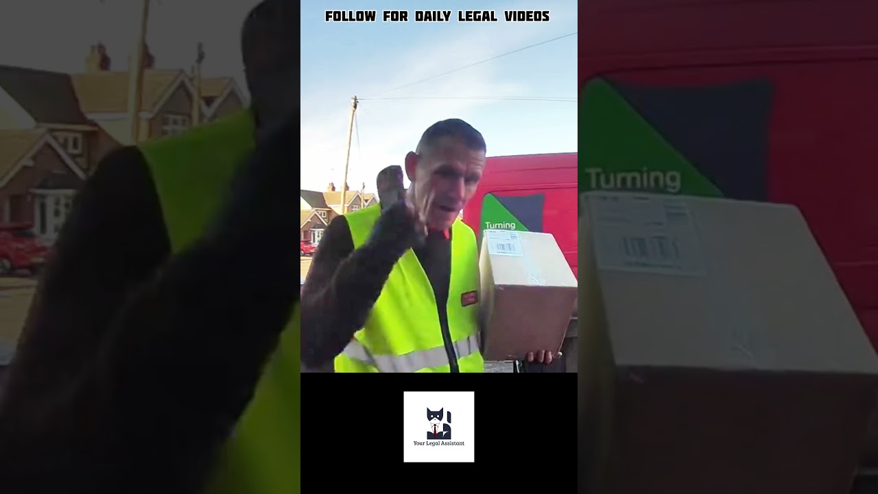 Delivery driver takes back parcel from rude customer (England)