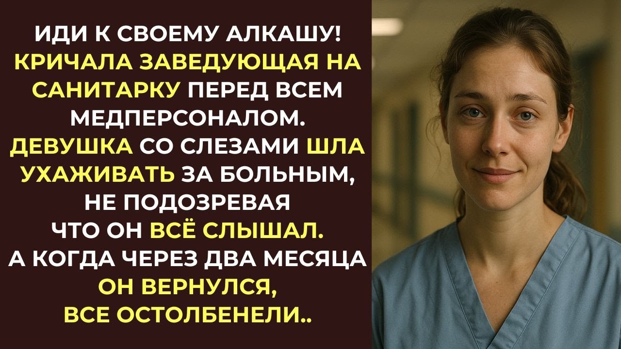 Иди к своему алкашу! — унижала заведующая санитарку. Но правда о бездомном ошеломила всех…